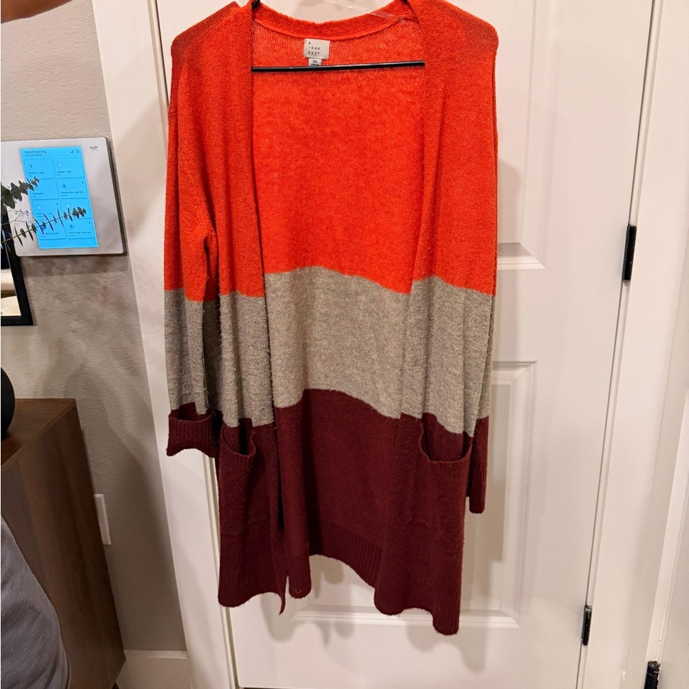a new day Multicolor Open Front Cardigan